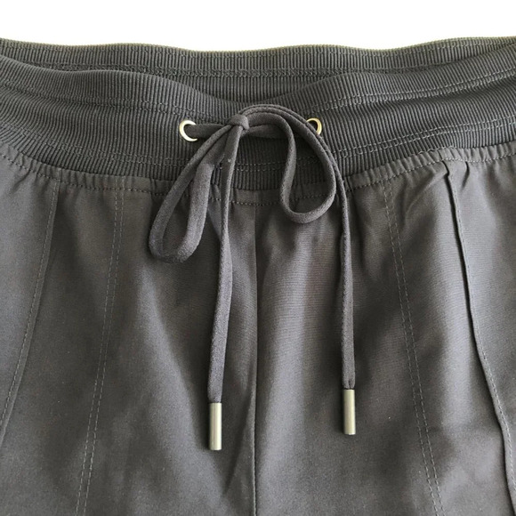 Hyba Lightweight Pull On Jogger Pants Ribbed Drawstring Waist + Cuffs Navy Sz S - Picture 2 of 14